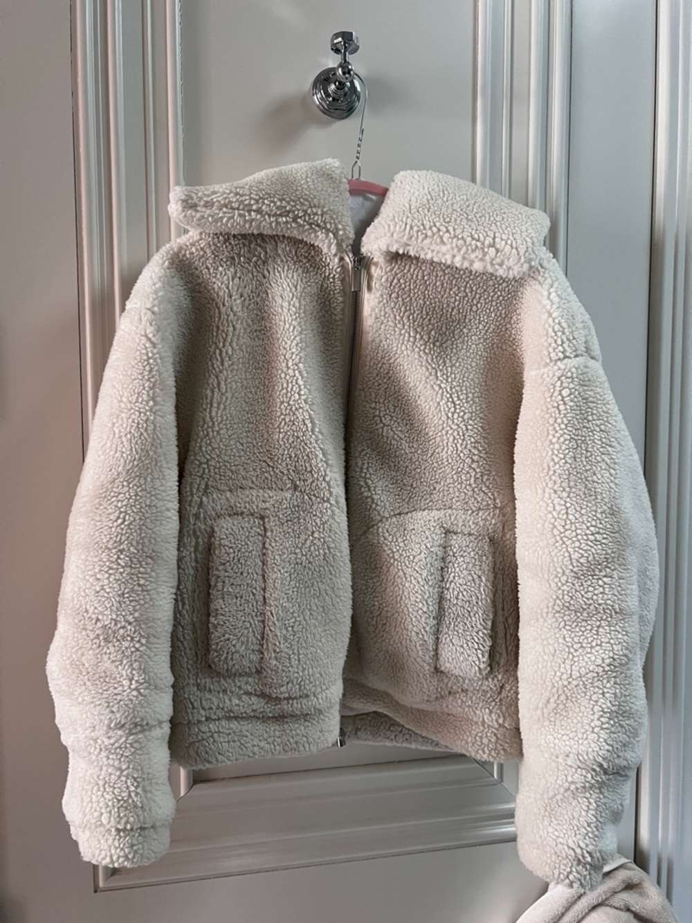Cozy Cream Sherpa Zip Jacket